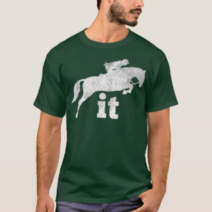 Hunter Jumper Jumping Reitpferd Englisch Pferd T-Shirt
