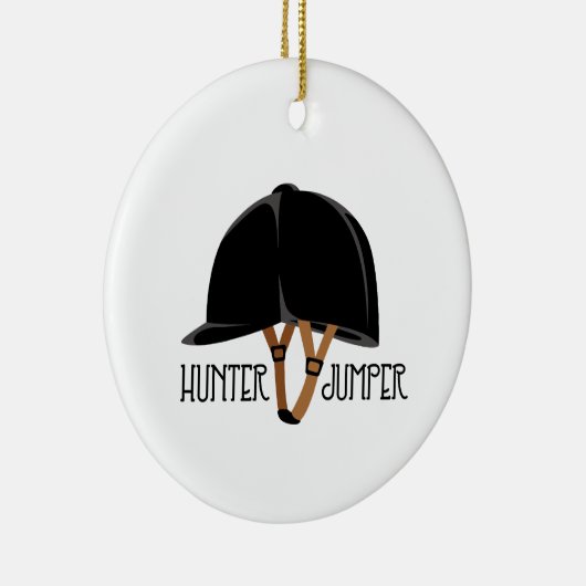 Hunter Jumper Keramik Ornament (Rechts)