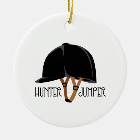 Hunter Jumper Keramik Ornament (Vorne)