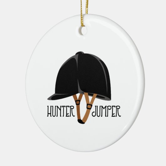 Hunter Jumper Keramik Ornament (Links)