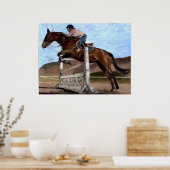 Hunter/Jumper Pferdetraining Kunst, Dichtung und M Poster (Küche)