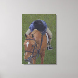 Hunter Jumper Pony und Girl Wrapped Canvas Art Leinwanddruck