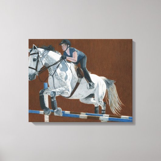 Hunter/Jumper - Reitpferde Kanvas Leinwanddruck (Vorderseite)