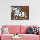 Hunter/Jumper - Reitpferde Kanvas Leinwanddruck (Insitu (Wohnzimmer))