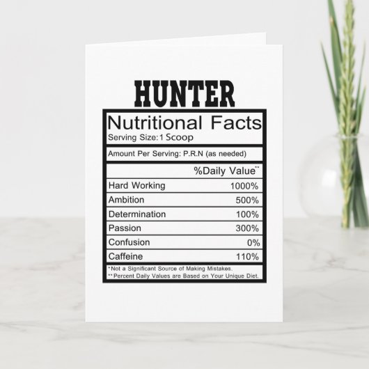 Hunter Karte (Vorderseite)