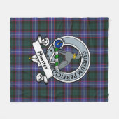 Hunter Modern Clan Abzeichen Tartan Kariert Fleecedecke (Vorderseite (Horizontal))