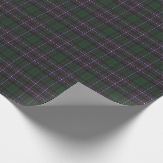 Hunter Modern Original Scottish Tartan Geschenkpapier (Ecke)