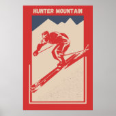 Hunter Mountain Greene Landkreis New York - Retro Poster (Vorne)