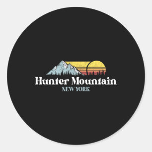 Hunter Mountain New York Schnee Ski Snowboard Wand Runder Aufkleber