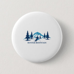 Hunter Mountain New York Ski Resort Skiing Skier _ Button