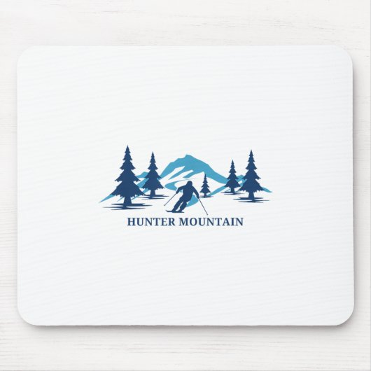 Hunter Mountain New York Ski Resort Skiing Skier _ Mousepad (Vorne)