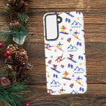 Hunter Mountain New York Ski Snowboard Muster Samsung Galaxy Hülle<br><div class="desc">Ein lustiges Winterskilaufen nahtlos Muster für das Skigebiet Hunter Mountain in den Aspen Mountains,  Greene Landkreis,  New York,  USA. Perfekte Geschenkidee für Wintersportler: Ski,  Snowboard,  Freestyle,  Skisprung,  Langlaufen.</div>