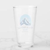 Hunter Mountain New York Skigebiet Bierglas Glas (Rückseite)
