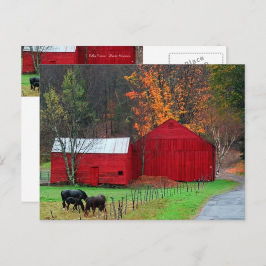 Hunter Mountain Postkarte (Vorne/Hinten)