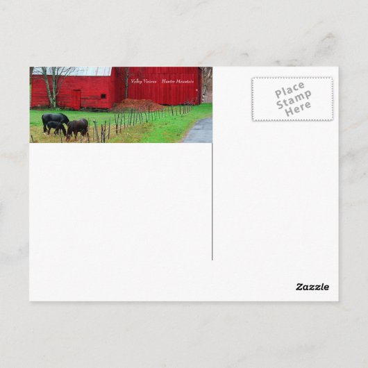 Hunter Mountain Postkarte (Rückseite)