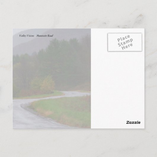 Hunter Mountain Road Postkarte (Rückseite)