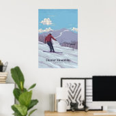 Hunter Mountain Skigebiet Reiseplakat Poster (Heimbüro)