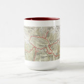 Hunter Mountain Topo Karte Tasse (Zentrum)