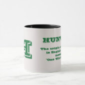 HUNTER Name Tasse (Zentrum)