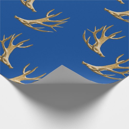 Hunter Outdoorsman Antler Pattern Party Geschenkwr Geschenkpapier (Ecke)