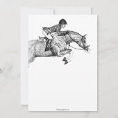 Hunter Pony Geburtstagsparty Einladung (Rückseite)