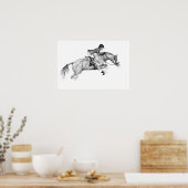 Hunter Pony Pointillism Poster (Küche)