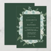 Hunter Powder Kranz Hochzeit Einladung (Vorne/Hinten)