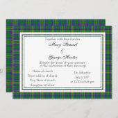 Hunter Scottish Wedding Einladung (Vorne/Hinten)