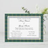 Hunter Scottish Wedding Einladung (Stehend Vorderseite)