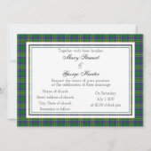 Hunter Scottish Wedding Einladung (Vorderseite)