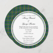 Hunter Scottish Wedding Round Einladung (Vorne/Hinten)