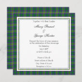 Hunter Scottish Wedding Square Einladung (Vorne/Hinten)