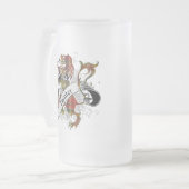 Hunter Tartan Lion Mattglas Bierglas (Vorderseite Links)