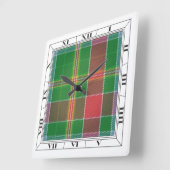 Hunter Tartan Wall Clock Quadratische Wanduhr (Winkel)