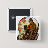 Hunter und Spaniel Button (Vorne & Hinten)