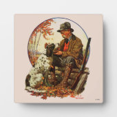 Hunter und Spaniel Fotoplatte (Vorderseite)