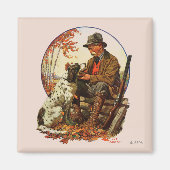 Hunter und Spaniel Magnet (Vorne)