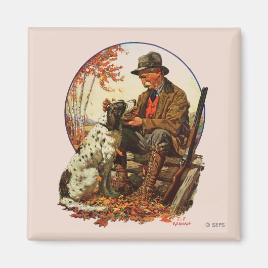 Hunter und Spaniel Magnet (Vorne)