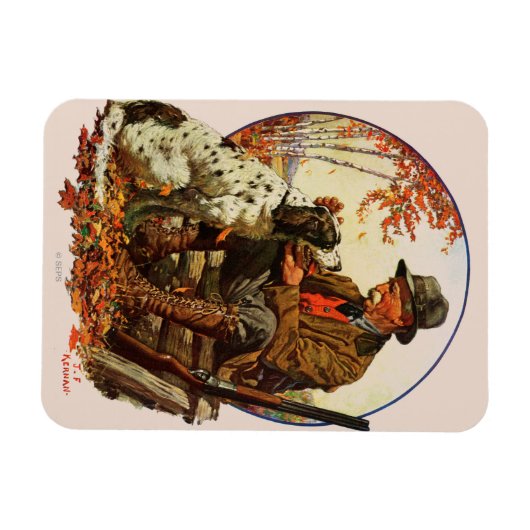 Hunter und Spaniel Magnet (Horizontal)