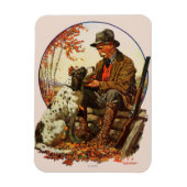 Hunter und Spaniel Magnet (Vertikal)