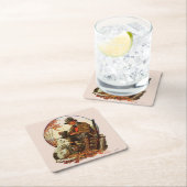 Hunter und Spaniel Rechteckiger Pappuntersetzer (Vor Ort)