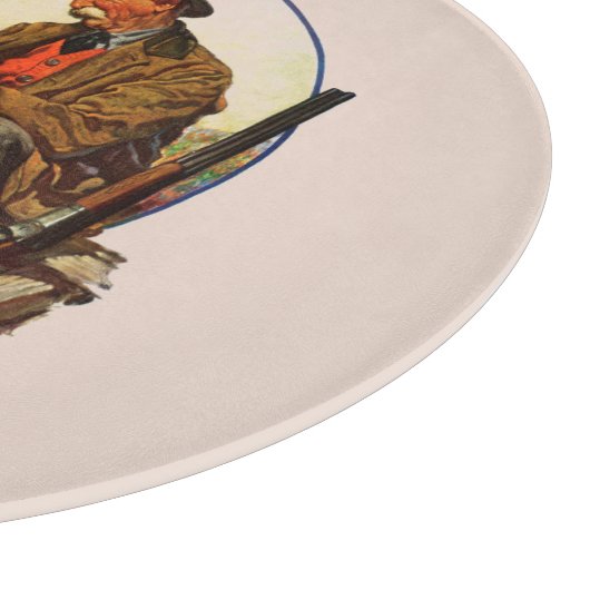 Hunter und Spaniel Schneidebrett (Ecke)