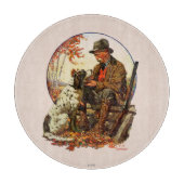 Hunter und Spaniel Schneidebrett (Vorderseite)