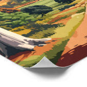 Hunter Valley Australia Reisen Kunst Vintag Poster (Ecke)