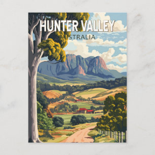 Hunter Valley Australien Reise Kunst Vintage Postkarte