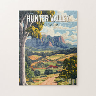 Hunter Valley Australien Reise Kunst Vintage Puzzle