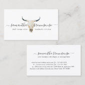 Hunter Vintager Hirschschädel Visitenkarte (Vorne/Hinten)