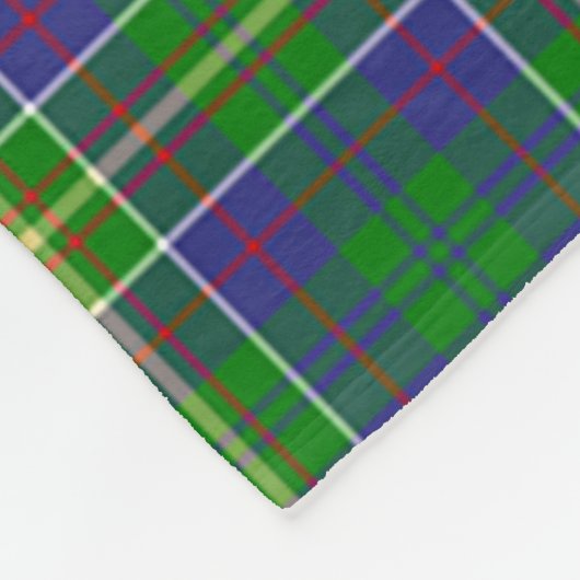 Hunter von Hunterston Kariert Fleecedecke (Ecke)