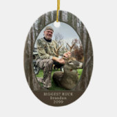Hunter Woods Foto Personalisiert Keramik Ornament (Vorne)