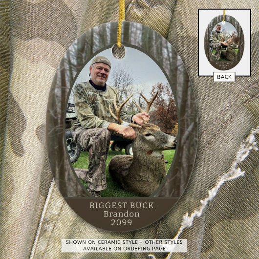 Hunter Woods Foto Personalisiert Keramik Ornament
